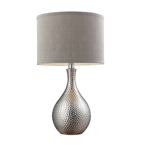 Elk Lighting Table Lamp with Plated Chrome and Drum Shade D124
