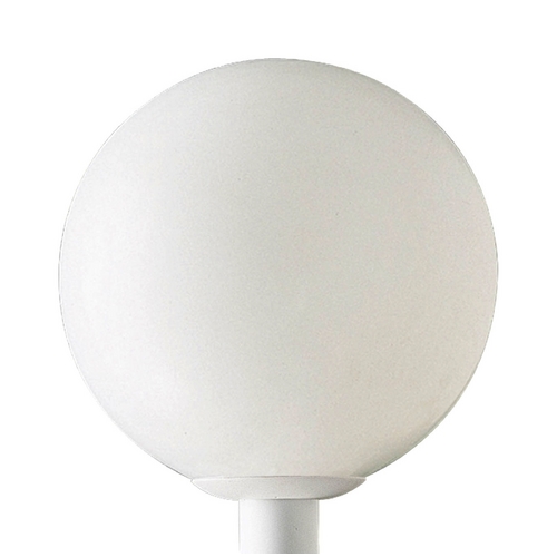 White Acrylic Globe Post Light in White by Progress Lighting