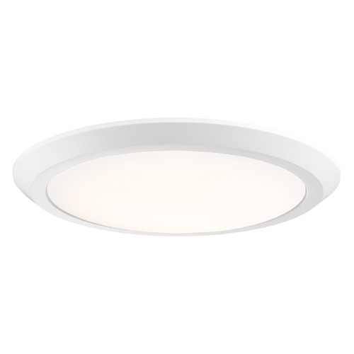 Quoizel Lighting Verge 16-Inch LED Flush Mount in White Lustre by Quoizel Lighting VRG1616W