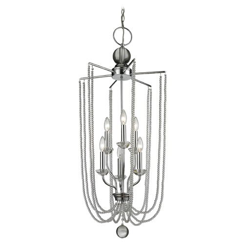 Z-Lite Serenade Chrome Pendant by Z-Lite 429-6C-CH