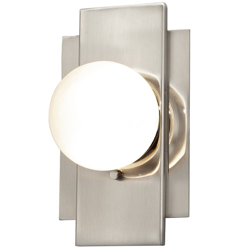 Justice Design Luna ADA 1-Light LED Wall Sconce Nickel