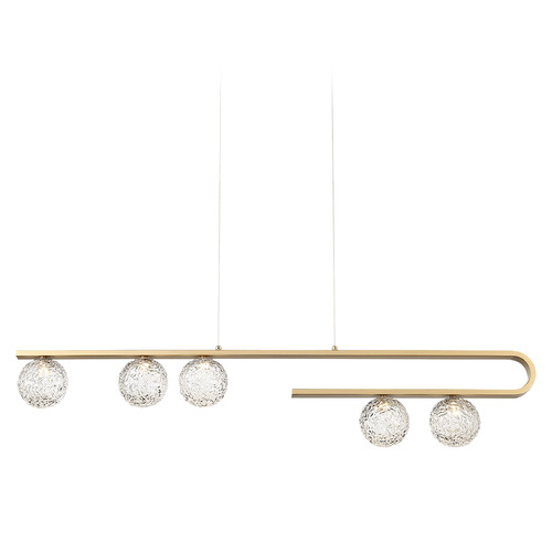 Phillimore 45-Inch LED Linear Chandelier in Gold by Eurofase Lighting