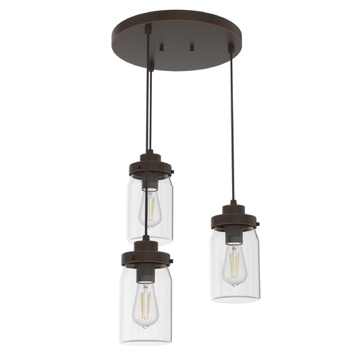 Devon Park Onyx Bengal Multi-Light Pendant by Hunter Fan Company