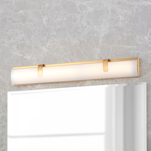 Clutch 30-Inch LED Vanity Light in Gold by ET2 Lighting