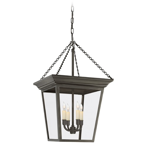 E.F. Chapman Cornice Small Lantern in Bronze by Visual Comfort Signature