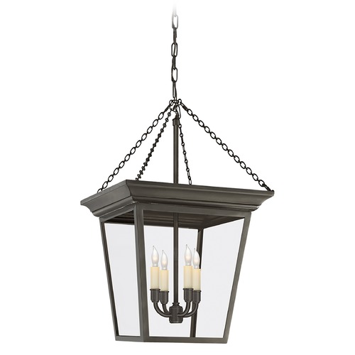 Visual Comfort Signature Collection E.F. Chapman Cornice Small Lantern in Bronze by Visual Comfort Signature SL5871BZ