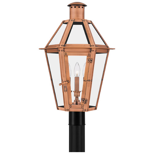 Quoizel Lighting Burdett Post Light in Aged Copper by Quoizel Lighting BURD9015AC
