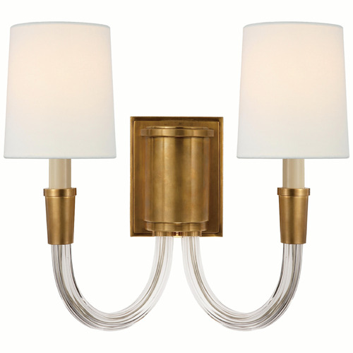 Thomas OBrien Vivian Sconce in Antique Brass by VC Signature