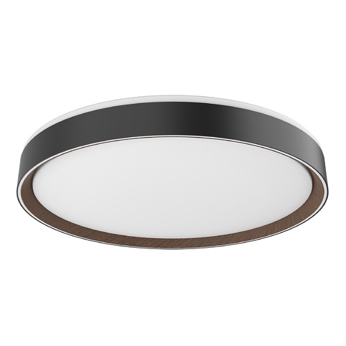 Kuzco Lighting Essex Black & Walnut LED Flushmount Light