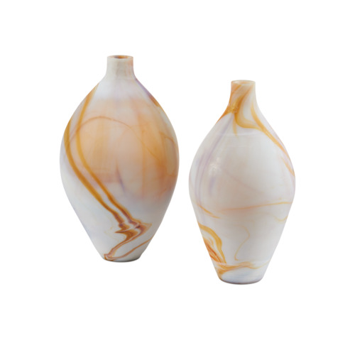 Gobi Vase Set of 2 in Onyx & Jasper by Currey & Company
