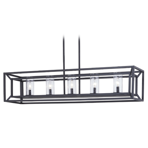 Harmony 42-Inch Linear Pendant in Matte Black by Design Classics