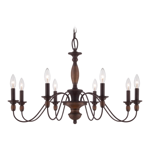 Holbrook Chandelier in Tuscan Brown by Quoizel Lighting