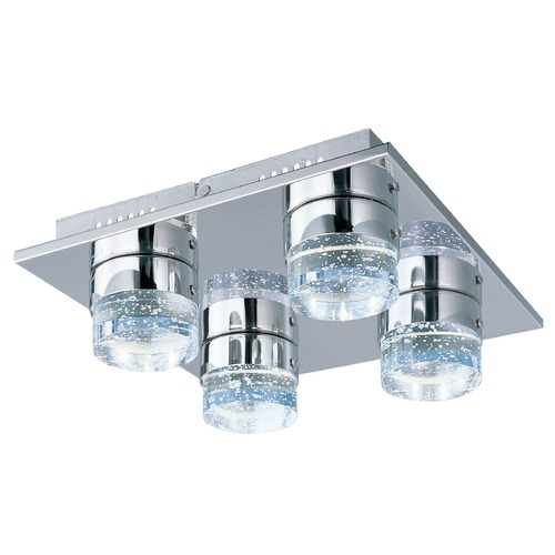 ET2 Lighting Fizz IV Polished Chrome LED Flush Mount Light by ET2 Lighting E22772-91PC