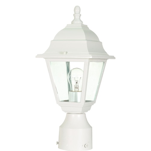 Briton White Post Light by Nuvo Lighting
