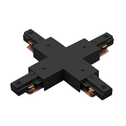 Black J Track 2-Circuit X Connector by WAC Lighting