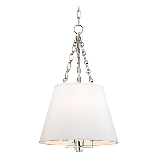 Burdett Polished Nickel Pendant by Hudson Valley Lighting
