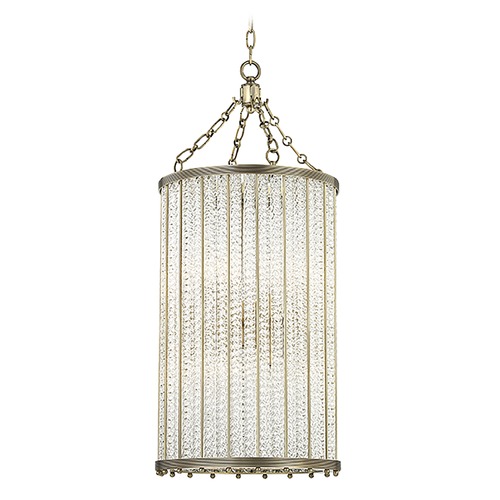 Hudson Valley Lighting Shelby Aged Brass Pendant by Hudson Valley Lighting 8138-AGB