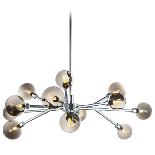 ET2 Lighting Asteroid 12-Light LED Chandelier in Polished Chrome by ET2 Lighting E24826-138PC