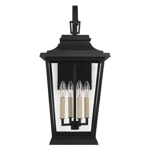 Warren Textured Black Outdoor Wall Light by Visual Comfort Studio