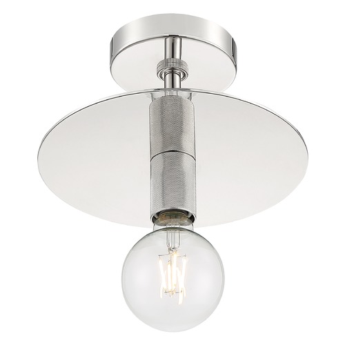 Bizet Polished Nickel Semi-Flush Mount by Satco Lighting