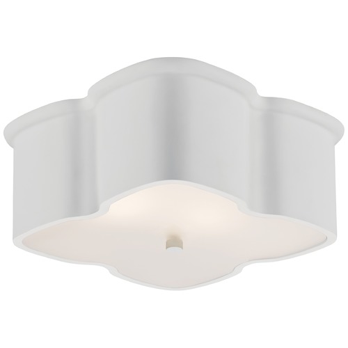 Aerin Bolsena Clover Flush Mount in Plaster White by Visual Comfort Signature
