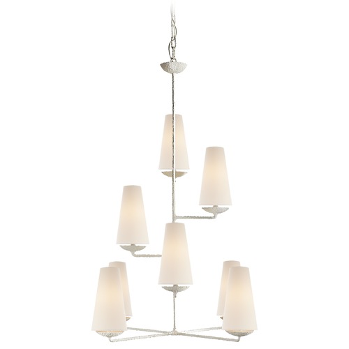 Visual Comfort Signature Collection Aerin Fontaine Vertical Chandelier in Plaster by Visual Comfort Signature ARN5204PLL