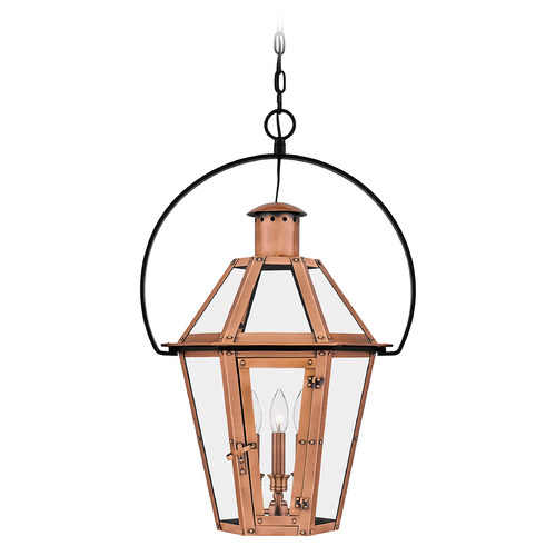 Quoizel Lighting Burdett Outdoor Hanging Light in Aged Copper by Quoizel Lighting BURD1918AC