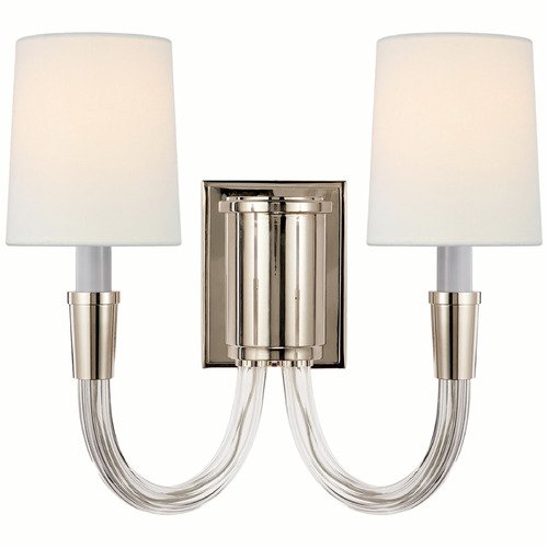 Thomas OBrien Vivian Sconce in Polished Nickel by VC Signature
