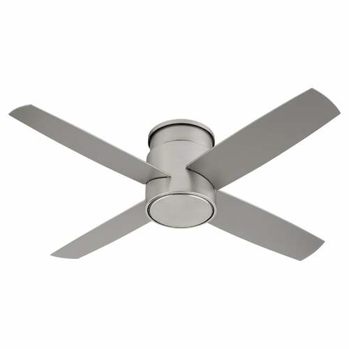 Oslo 44-Inch Hugger Fan in Satin Nickel by Oxygen Lighting