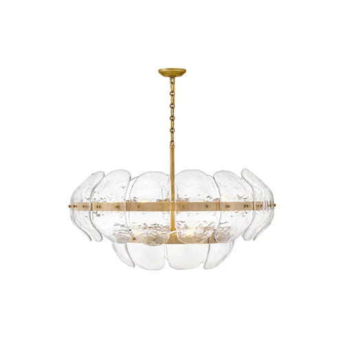Lillia 36-Inch Chandelier in Heritage Brass by Fredrick Ramond