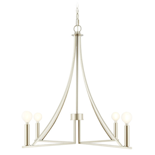 Meridian Brushed Nickel Chandelier