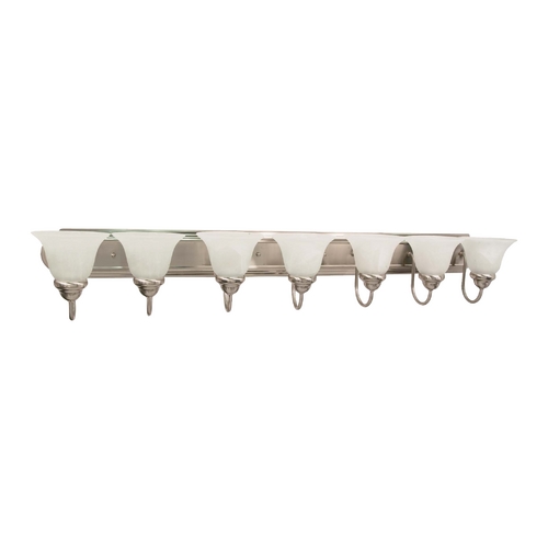 Ballerina Brushed Nickel Bathroom Light by Nuvo Lighting