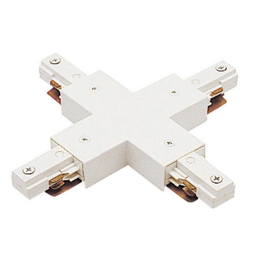 WAC Lighting White J Track 2-Circuit X Connector
