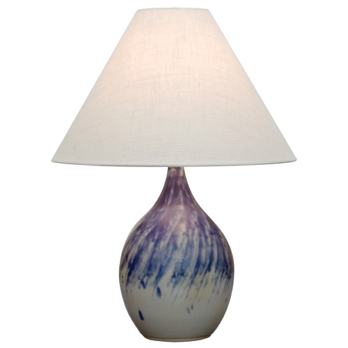 House of Troy Lighting House of Troy Scatchard Decorated Gray Table Lamp with Conical Shade GS300-DG