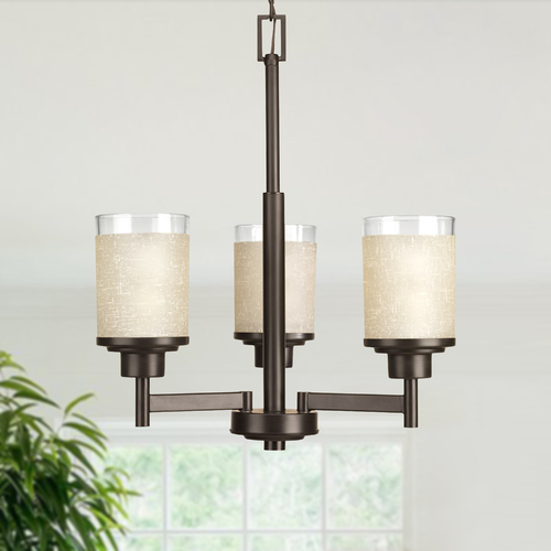 Alexa Antique Bronze Chandelier by Progress Lighting