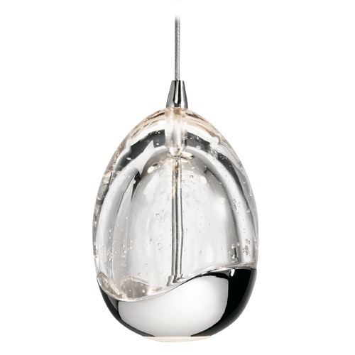 Lavinia 3.50-Inch Chrome LED Mini Pendant by Elan Lighting