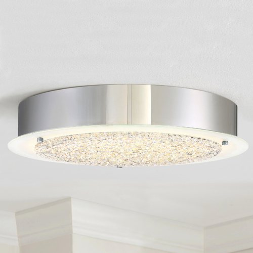 Blaze Polished Chrome LED Flush by Quoizel Lighting