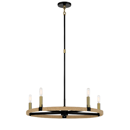 Windward Passage 5-Light Chandelier in Coal by Minka Lavery