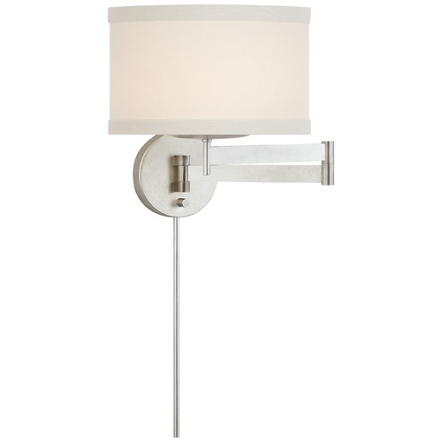 Visual Comfort Signature Collection Kate Spade New York Walker Sconce in Silver Leaf by Visual Comfort Signature KS2075BSLL