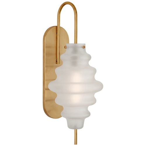 Visual Comfort Signature Collection Kelly Wearstler Tableau Large Sconce in Brass by Visual Comfort Signature KW2270ABVG