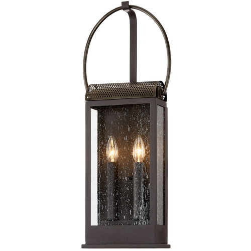Troy Lighting Holmes Bronze & Brass Outdoor Wall Light