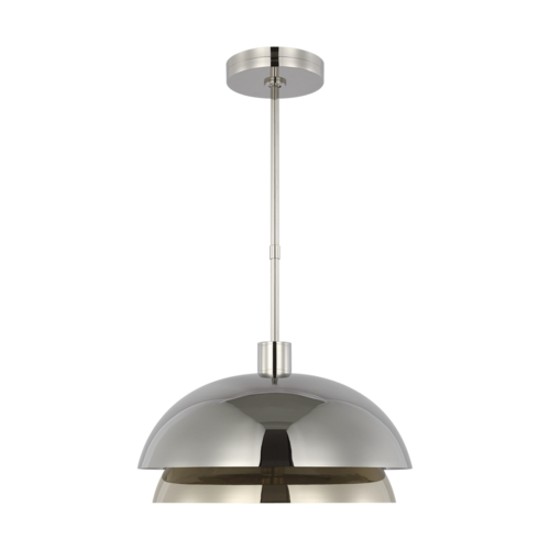 Visual Comfort Modern Collection Visual Comfort Modern Collection Shanti Polished Nickel LED Pendant Light SLPD13427N