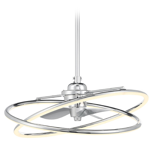 Savoy House Lighting Dorado Polished Chrome LED Ceiling Fan with Light