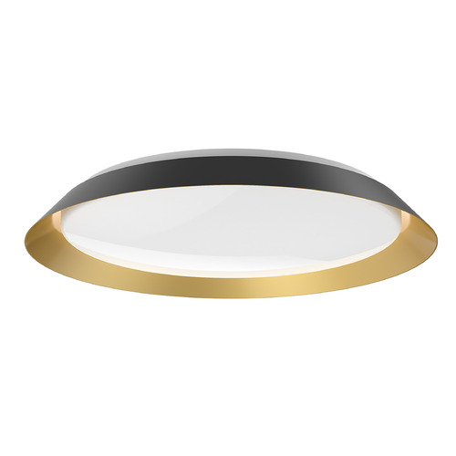 Kuzco Lighting Jasper Black & Gold LED Flushmount Light