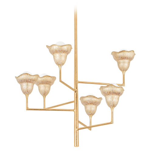 Hudson Valley Lighting Alora Vintage Gold Leaf/gilded Ivory Chandelier