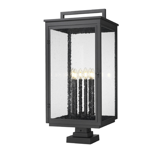 Z-Lite Hartwell Sand Black Post Light