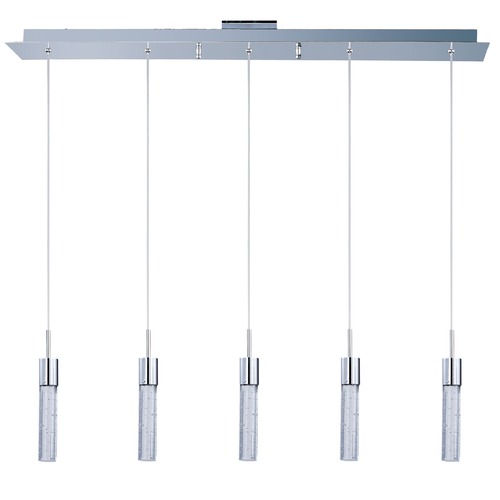Fizz IV 5-Light LED Pendant in Polished Chrome by ET2 Lighting