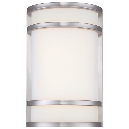 Minka Lighting Bay View Brushed Stainless Steel LED Outdoor Wall Light