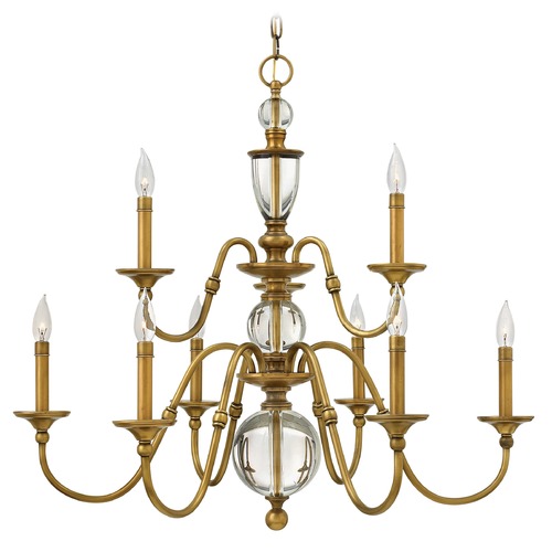 Eleanor 35.25-Inch Heritage Brass Chandelier by Hinkley Lighting