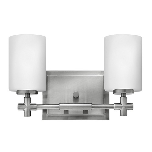 Laurel 2-Light Brushed Nickel Bath Light by Hinkley Lighting